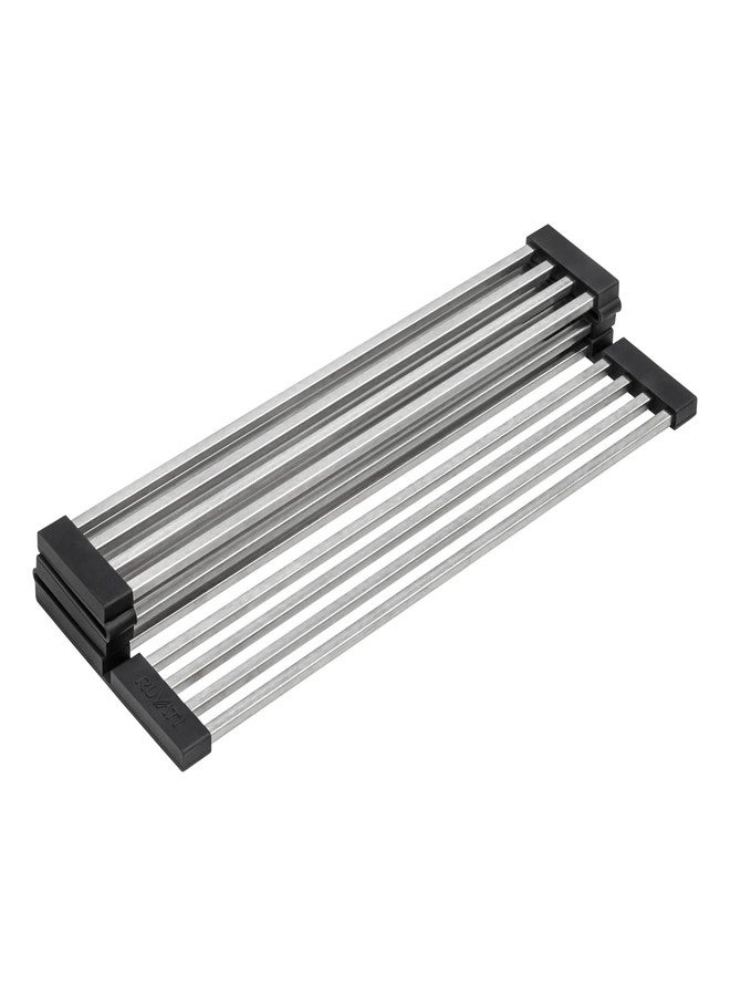 Ruvati Stainless Steel Foldable Drying Rack Replacement for RVG1533 Farmhouse Workstation Sink - RVA1393 - Image 1